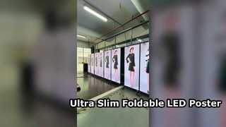 Schermo poster LED ultra sottile Display portatile bifacciale
